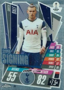 Cromo Gareth Bale - UEFA Champions League Chrome 2020-2021. Match Attax n. 34 - Topps