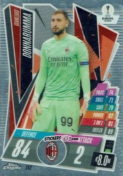 Sticker Gianluigi Donnarumma - UEFA Champions League Chrome 2020-2021. Match Attax n. 142 - Topps