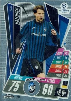 Figurina Hans Hateboer - UEFA Champions League Chrome 2020-2021. Match Attax n. 131 - Topps