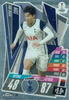 Sticker Heung-Min Son - UEFA Champions League Chrome 2020-2021. Match Attax n. 35 - Topps
