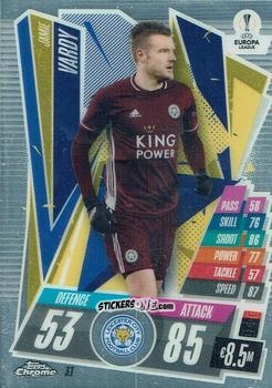 Sticker Jamie Vardy - UEFA Champions League Chrome 2020-2021. Match Attax n. 31 - Topps