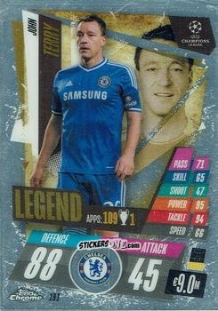 Figurina John Terry - UEFA Champions League Chrome 2020-2021. Match Attax n. 191 - Topps