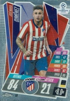 Cromo Jose Maria Gimenez - UEFA Champions League Chrome 2020-2021. Match Attax n. 58 - Topps