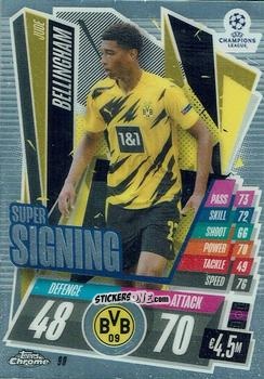 Cromo Jude Bellingham - UEFA Champions League Chrome 2020-2021. Match Attax n. 90 - Topps