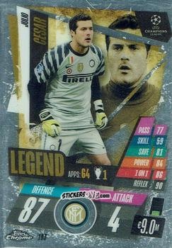 Figurina Julio Cesar - UEFA Champions League Chrome 2020-2021. Match Attax n. 193 - Topps