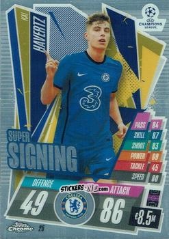Figurina Kai Havertz - UEFA Champions League Chrome 2020-2021. Match Attax n. 25 - Topps