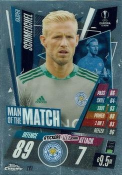 Figurina Kasper Schmeihel - UEFA Champions League Chrome 2020-2021. Match Attax n. 181 - Topps