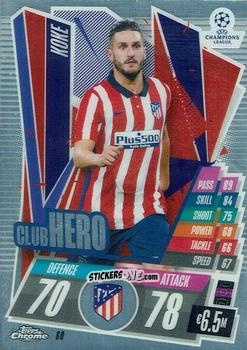 Cromo Koke - UEFA Champions League Chrome 2020-2021. Match Attax n. 60 - Topps