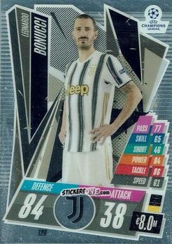 Sticker Leonardo Bonucci - UEFA Champions League Chrome 2020-2021. Match Attax n. 120 - Topps