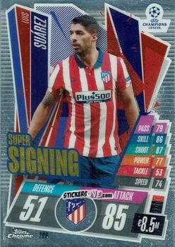 Sticker Luis Suarez - UEFA Champions League Chrome 2020-2021. Match Attax n. 200 - Topps