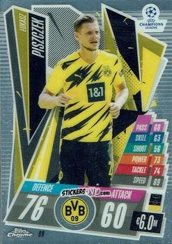 Figurina Lukasz Piszczek - UEFA Champions League Chrome 2020-2021. Match Attax n. 88 - Topps