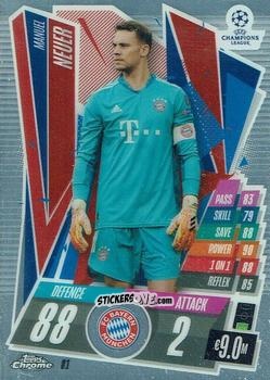 Cromo Manuel Neuer - UEFA Champions League Chrome 2020-2021. Match Attax n. 81 - Topps