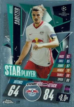 Sticker Marcel Sabitzer - UEFA Champions League Chrome 2020-2021. Match Attax n. 172 - Topps