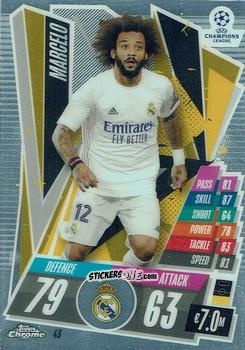 Figurina Marcelo - UEFA Champions League Chrome 2020-2021. Match Attax n. 43 - Topps
