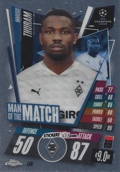 Figurina Marcus Thuram - UEFA Champions League Chrome 2020-2021. Match Attax n. 188 - Topps