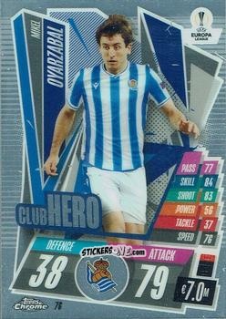 Figurina Mikel Oyarzabal - UEFA Champions League Chrome 2020-2021. Match Attax n. 76 - Topps