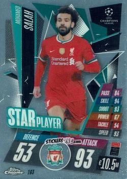 Cromo Mohamed Salah - UEFA Champions League Chrome 2020-2021. Match Attax n. 163 - Topps