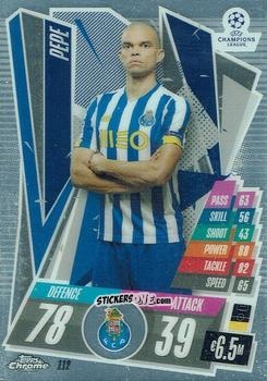 Figurina Pepe - UEFA Champions League Chrome 2020-2021. Match Attax n. 112 - Topps
