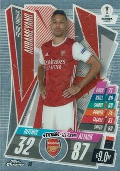 Sticker Pierre-Emerick Aubameyang - UEFA Champions League Chrome 2020-2021. Match Attax n. 39 - Topps