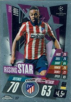 Figurina Renan Lodi - UEFA Champions League Chrome 2020-2021. Match Attax n. 157 - Topps