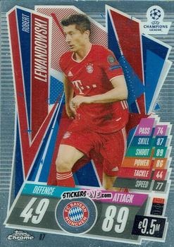 Sticker Robert Lewandowski - UEFA Champions League Chrome 2020-2021. Match Attax n. 87 - Topps