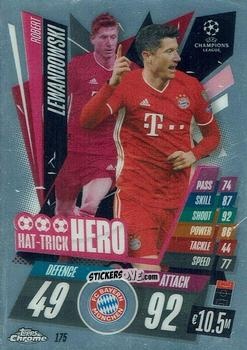 Sticker Robert Lewandowski - UEFA Champions League Chrome 2020-2021. Match Attax n. 175 - Topps
