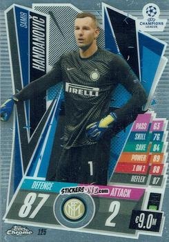 Figurina Samir Handanovic - UEFA Champions League Chrome 2020-2021. Match Attax n. 125 - Topps