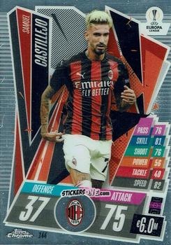 Sticker Samu Castillejo - UEFA Champions League Chrome 2020-2021. Match Attax n. 144 - Topps