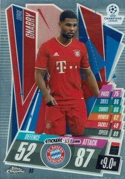 Figurina Serge Gnabry - UEFA Champions League Chrome 2020-2021. Match Attax n. 86 - Topps