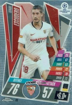 Sticker Sergio Escudero - UEFA Champions League Chrome 2020-2021. Match Attax n. 65 - Topps