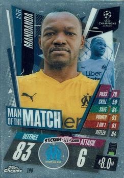 Figurina Steve Mandanda - UEFA Champions League Chrome 2020-2021. Match Attax n. 190 - Topps