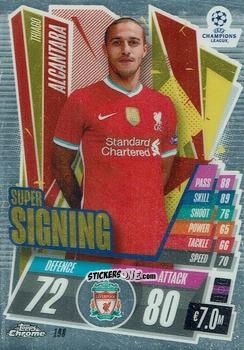 Figurina Thiago Alcantara - UEFA Champions League Chrome 2020-2021. Match Attax n. 198 - Topps