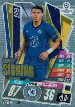 Sticker Thiago Silva - UEFA Champions League Chrome 2020-2021. Match Attax n. 199 - Topps