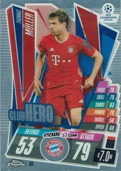 Cromo Thomas Muller - UEFA Champions League Chrome 2020-2021. Match Attax n. 85 - Topps