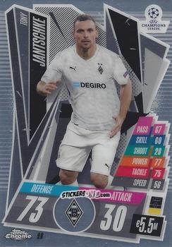 Sticker Tony Jantschke - UEFA Champions League Chrome 2020-2021. Match Attax n. 98 - Topps
