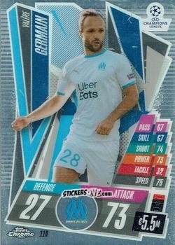 Figurina Valere Germain - UEFA Champions League Chrome 2020-2021. Match Attax n. 110 - Topps