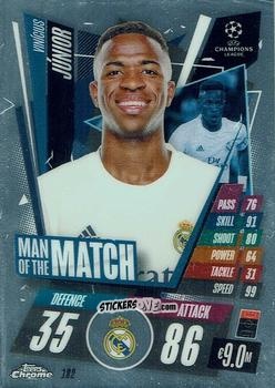 Figurina Vinicius Junior - UEFA Champions League Chrome 2020-2021. Match Attax n. 182 - Topps