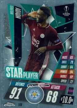 Figurina Wilfred Ndidi - UEFA Champions League Chrome 2020-2021. Match Attax n. 166 - Topps