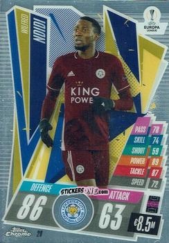 Figurina Wilfred Ndidi - UEFA Champions League Chrome 2020-2021. Match Attax n. 28 - Topps