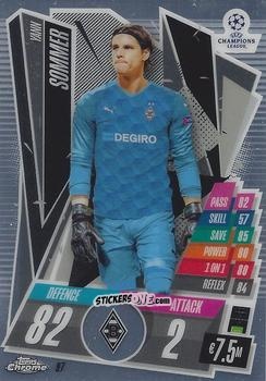 Figurina Yann Sommer - UEFA Champions League Chrome 2020-2021. Match Attax n. 97 - Topps