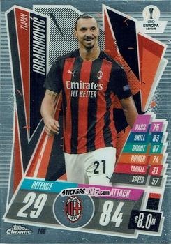Figurina Zlatan Ibrahimovic - UEFA Champions League Chrome 2020-2021. Match Attax n. 146 - Topps