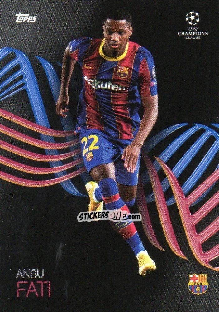 Sticker Ansu Fati - UEFA Champions League Knockout 2020-2021 n. 10 - Topps