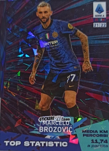 Sticker Marcelo Brozovic - Serie A TIM 2021-2022. Official Celebration Set n. CS65 - Panini