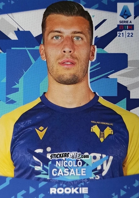 Sticker Nicolo Casale - Serie A TIM 2021-2022. Official Celebration Set n. CS34 - Panini