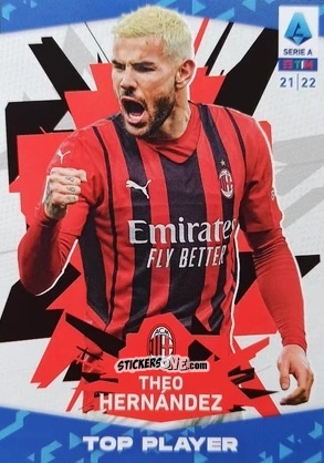 Figurina Theo Hernandez - Serie A TIM 2021-2022. Official Celebration Set n. CS20 - Panini