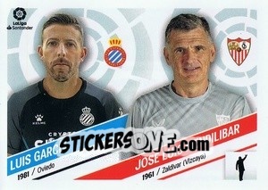 Figurina Luis García (Rcd Espanyol) / José Luis Mendilibar (Sevilla Cf) - Liga Spagnola 2022-2023 n. M41 - Panini