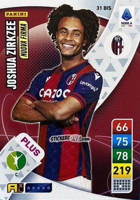 Cromo Joshua Zirkzee - Calciatori 2022-2023. Adrenalyn XL n. 31BIS - Panini