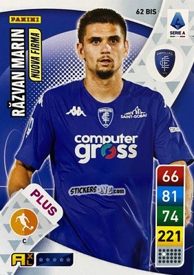 Sticker Razvan Marin - Calciatori 2022-2023. Adrenalyn XL n. 62BIS - Panini