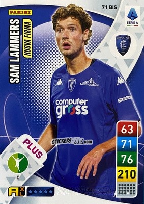 Cromo Sam Lammers - Calciatori 2022-2023. Adrenalyn XL n. 71BIS - Panini