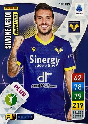 Sticker Simone Verdi - Calciatori 2022-2023. Adrenalyn XL n. 100BIS - Panini